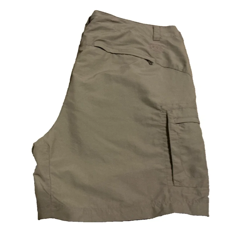 REI Womens Tan Hiking Cargo Shorts UPF 50+ Nylon Khaki Size 16